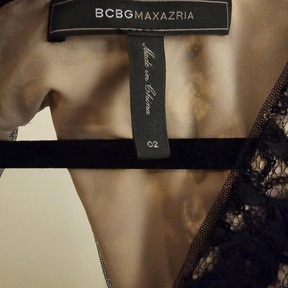 BCBG size 2 black dress (sparkle) - Picture 3 of 4